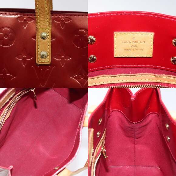 LOUIS VUITTON Monogram Vernis Reade PM Hand Bag Pomme D'amour M91990 - Picture 11 of 12